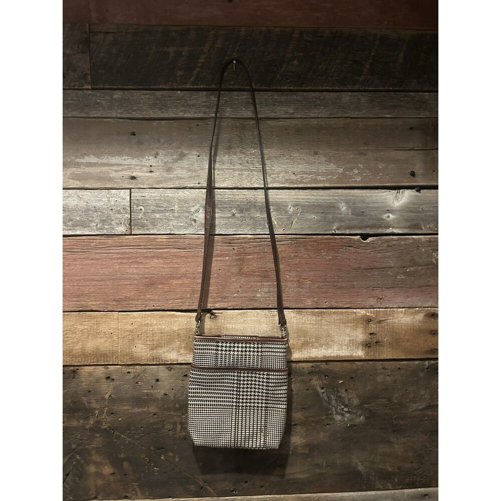 Vintage Ralph Lauren Tweed Crossbody Purse Houndstooth excellent condition